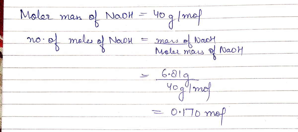 Chemistry homework question answer, step 1, image 1